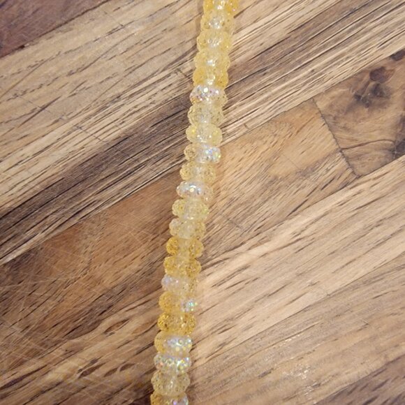 Faceted White AB Acrylic Rondelle Beads Halcraft Bead Gallery # 91249 - Picture 4 of 8